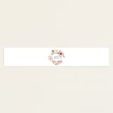 "Timeless Blooms" - Baby Shower Belly Bands in Peony by Susan Moyal - Front