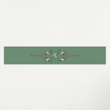 "Illuminated Storybook" - Baby Shower Belly Bands in Evergreen by Alethea and Ruth - Front