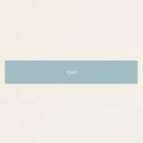 "Polished" - Baby Shower Belly Bands in Powder Blue by Jennifer Postorino - Front