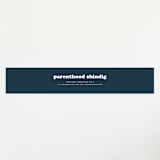 "Tiny Human" - Baby Shower Belly Bands in Whale by Corinne Malesic - Front