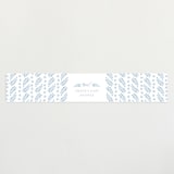 "Foxy Baby Shower" - Baby Shower Belly Bands in Denim by Hallie Fischer - Front