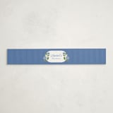 "Hydrangea Pram" - Baby Shower Belly Bands in Sky by Cindy Reynolds - Front