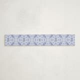 "Rattle Pattern" - Baby Shower Belly Bands in Bluebell by Leah Bisch - Front