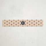 "Teddy Bear Monogram" - Baby Shower Belly Bands in Navy by Erin German - Front