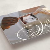 "Expecting More Joy" - Holiday Birth Announcement Cards in Starlight by Alethea and Ruth - Detail