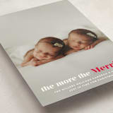 "a merry addition" - Holiday Birth Announcement Cards in Frosting by Liz Conley - Detail