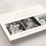 "Awaits" - Holiday Birth Announcement Cards in Ink by Blustery August - Detail