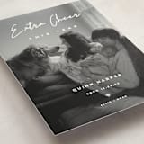 "Extra Cheer" - Holiday Birth Announcement Cards in Snow by fatfatin - Detail