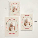 "Festive Dreams" - Holiday Birth Announcement Cards in Halo by Teju Reval - Formats Available