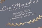 "Pretty Ink Wreath" - Business Cards in Sky by Blustery August - Detail