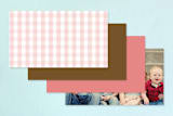 "Icons" - Business Cards in Coral by Robert True of Waui Design - Back of Card Options