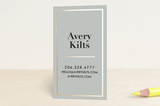 "Bold Foil Frame" - Business Cards in Spearmint by Iwona K - Front