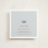 "Our Little Prince" - Baptism and Christening Invitations in Argonaut by Katie Beth Owens - Front
