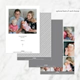 "Water drops" - Baptism and Christening Invitations in Powder Blue by Michelle Taylor - Back of Card Options