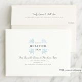 "Water drops" - Baptism and Christening Invitations in Powder Blue by Michelle Taylor - FREE Recipient Addressing