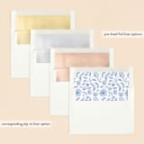 "Botanical Frame" - Baptism and Christening Invitations in Navy by Bonjour Paper - Envelope Liner Options