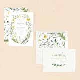 "Cheerful Blessing" - Baptism and Christening Invitations in Lime by Morgan Ramberg - Assembled