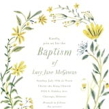 "Cheerful Blessing" - Baptism and Christening Invitations in Lime by Morgan Ramberg - Detail