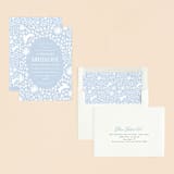 "Woodland Meadow" - Baptism and Christening Invitations in Periwinkle by Angela Thompson - Assembled