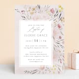 "Primavera" - Baptism and Christening Invitations in Peony by Nicoletta Savod - Front