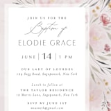 "Primavera" - Baptism and Christening Invitations in Peony by Nicoletta Savod - Detail