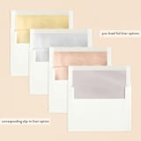 "Primavera" - Baptism and Christening Invitations in Peony by Nicoletta Savod - Envelope Liner Options