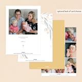 "Floral Showers" - Baptism and Christening Invitations in Nectar by Nicoletta Savod - Back of Card Options