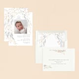 "Floral Showers" - Baptism and Christening Invitations in Nectar by Nicoletta Savod - Assembled