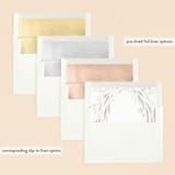 "Floral Showers" - Baptism and Christening Invitations in Nectar by Nicoletta Savod - Envelope Liner Options