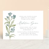 "Bloom" - Baptism and Christening Invitations in Bluebird by Heather Cairl - Front