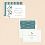 "Bloom" - Baptism and Christening Invitations in Bluebird by Heather Cairl - Assembled