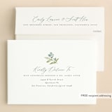 "Bloom" - Baptism and Christening Invitations in Bluebird by Heather Cairl - FREE Recipient Addressing