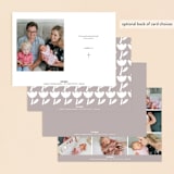 "elegant minimalism" - Baptism and Christening Invitations in Ink by Morgan Kendall - Back of Card Options