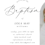"elegant minimalism" - Baptism and Christening Invitations in Ink by Morgan Kendall - Detail
