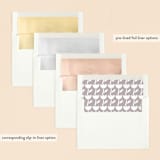 "elegant minimalism" - Baptism and Christening Invitations in Ink by Morgan Kendall - Envelope Liner Options