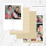 "Geometric Cross" - Baptism and Christening Invitations in Serene by Pati Cascino - Back of Card Options