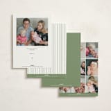"Chic Script" - Baptism and Christening Invitations in Garden by Kelly Schmidt - Back of Card Options