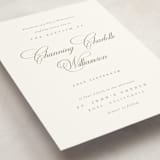"Chic Script" - Baptism and Christening Invitations in Garden by Kelly Schmidt - Detail