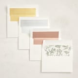 "Chic Script" - Baptism and Christening Invitations in Garden by Kelly Schmidt - Envelope Liner Options