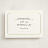 "Gramercy" - Baptism and Christening Invitations in Pear by Megan Davis - Front
