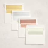 "Gramercy" - Baptism and Christening Invitations in Pear by Megan Davis - Envelope Liner Options