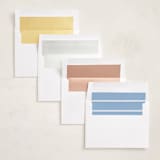 "Stitched Frame" - Baptism and Christening Invitations in Sky by Nicole Walsh - Envelope Liner Options