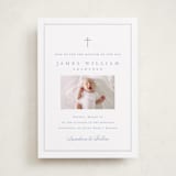 "Crawford" - Baptism and Christening Invitations in Carolina by Amy Kross - Front