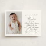 "Walden" - Baptism and Christening Invitations in Fern by Megan Davis - Front