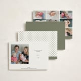 "Walden" - Baptism and Christening Invitations in Fern by Megan Davis - Back of Card Options