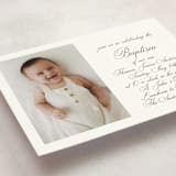 "Walden" - Baptism and Christening Invitations in Fern by Megan Davis - Detail
