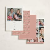 "Ribbonly Frame" - Baptism and Christening Invitations in Blush by Itsy Belle Studio - Back of Card Options