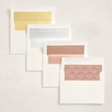 "Ribbonly Frame" - Baptism and Christening Invitations in Blush by Itsy Belle Studio - Envelope Liner Options