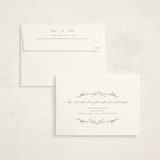 "Vintage Whimsy" - Baptism and Christening Invitations in Peony by Corinne Malesic - FREE Recipient Addressing
