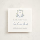 "Sweethearts" - Baptism and Christening Invitations in Periwinkle by Design Lotus - Front